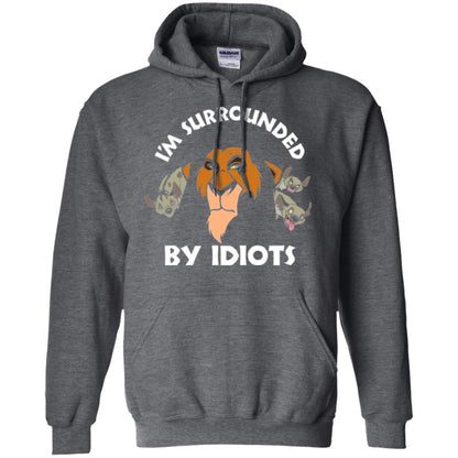Disney Lion King T-shirt Scar Surrounded By Idiots Dark Heather