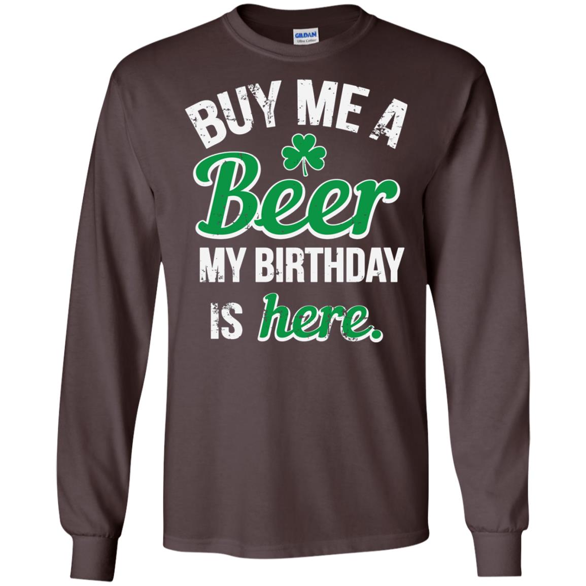 Buy Me A Beer Saint Patricks Day T-shirt Dark Chocolate