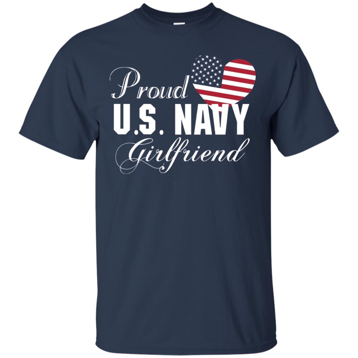 Pride U.s. Army Shirt Proud Navy Girlfriend Heart Navy