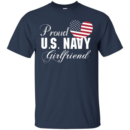 Pride U.s. Army Shirt Proud Navy Girlfriend Heart Navy