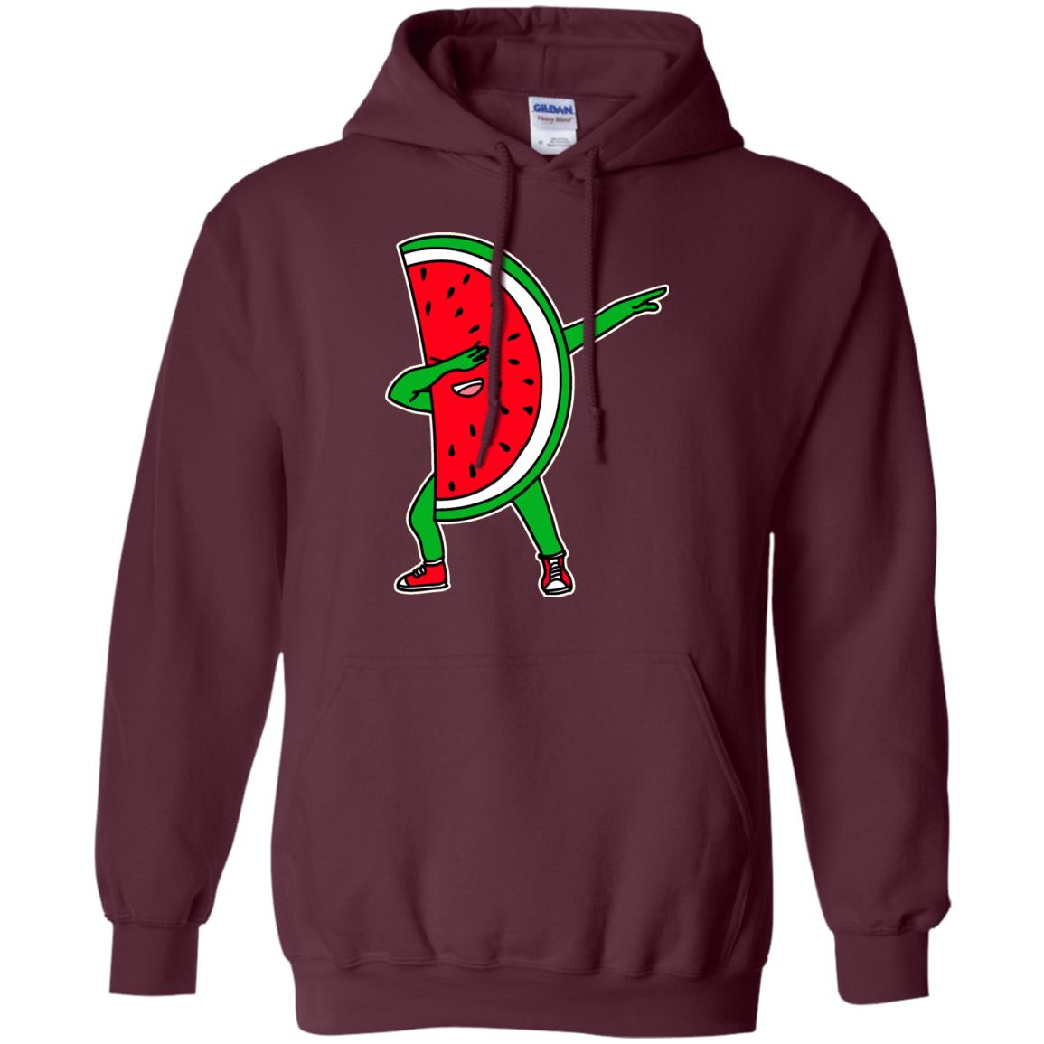 Dabbing Watermelon Shirt Maroon