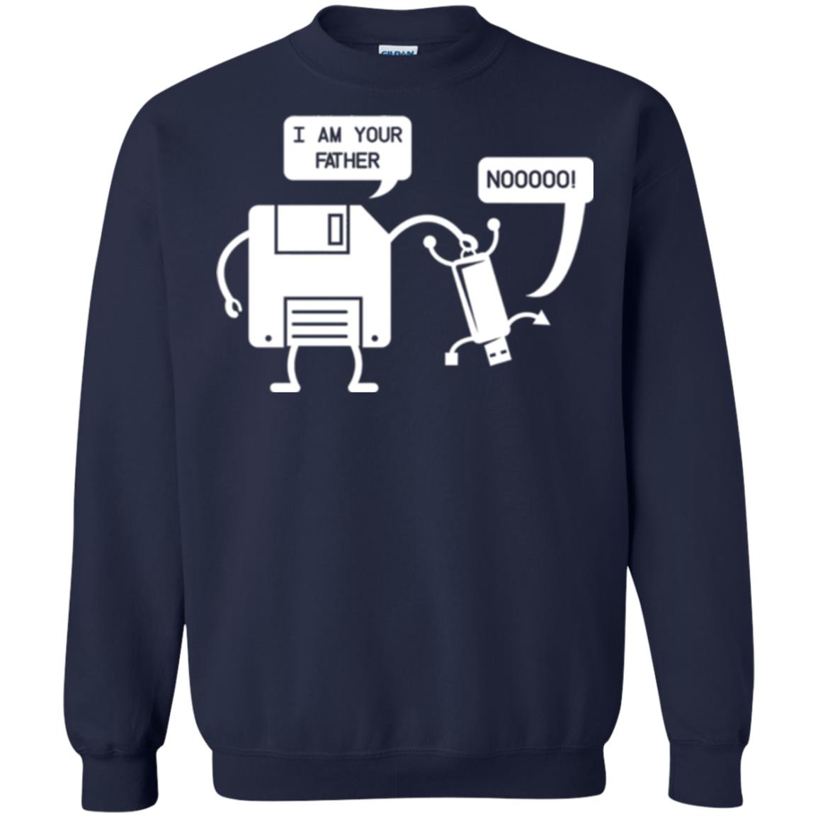 Usb Floppy Disk T-shirt I Am Your Father Navy