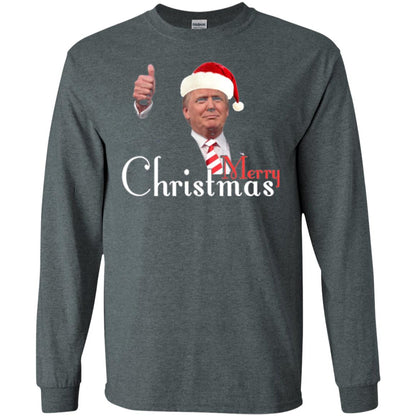 Trump Merry Christmas T-shirt Dark Heather