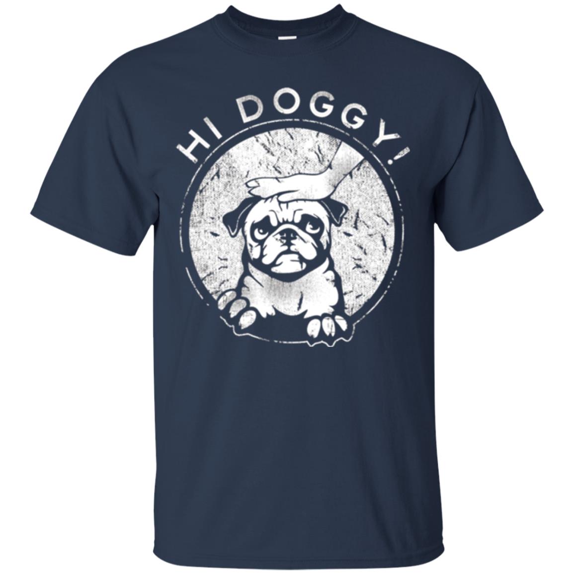 Dog Lovers T-shirt Hi Doggy Navy