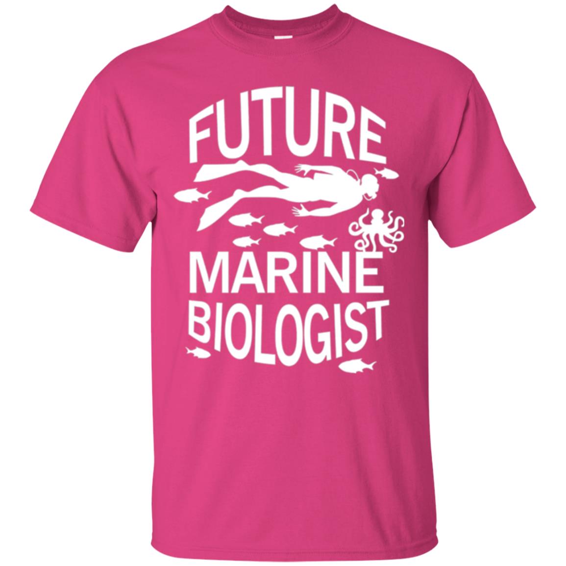 Cute Marine Biologist T-shirt Heliconia