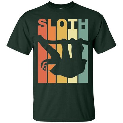 Vintage Sloth T-shirt Forest Green