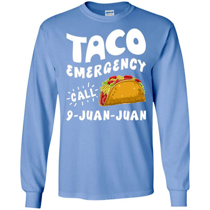 Emergency Call 9 Juan Juan Taco Cinco De Mayo Shirt Carolina Blue