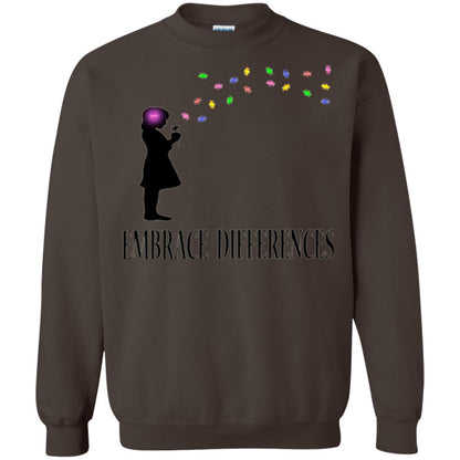 Embrace Differences Shirt Proud Autism Awareness T-shirt Dark Chocolate