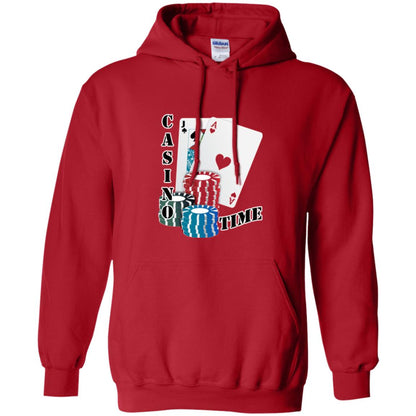 Fun Gambling T-shirt Casino Time Red