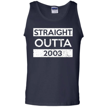 Brithday T-shirt Straight Outta 2003 Navy