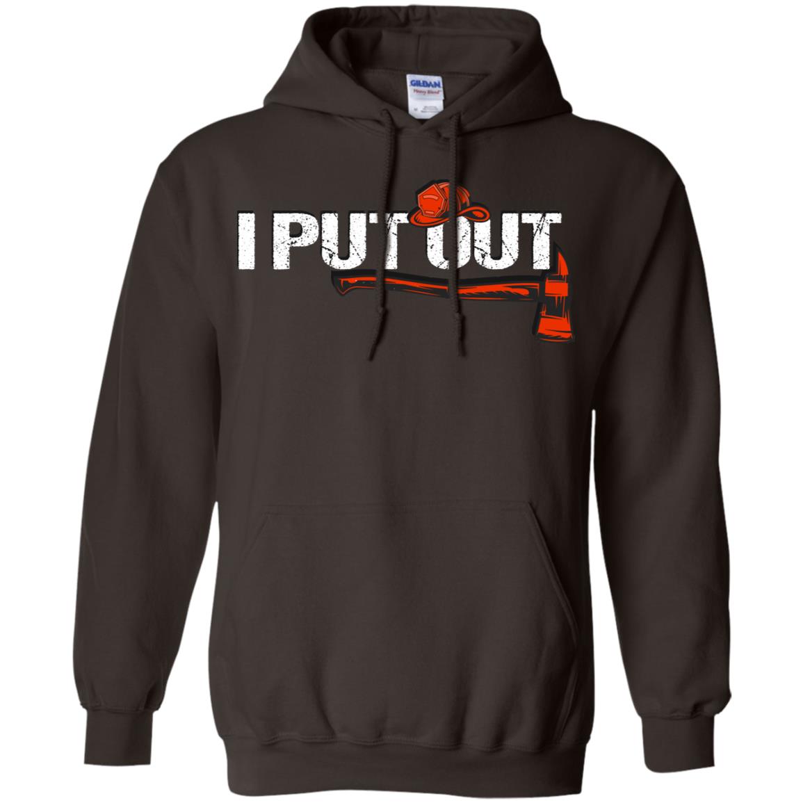 I Put Out Firefighter Gift Shirt For Mens Dark Chocolate