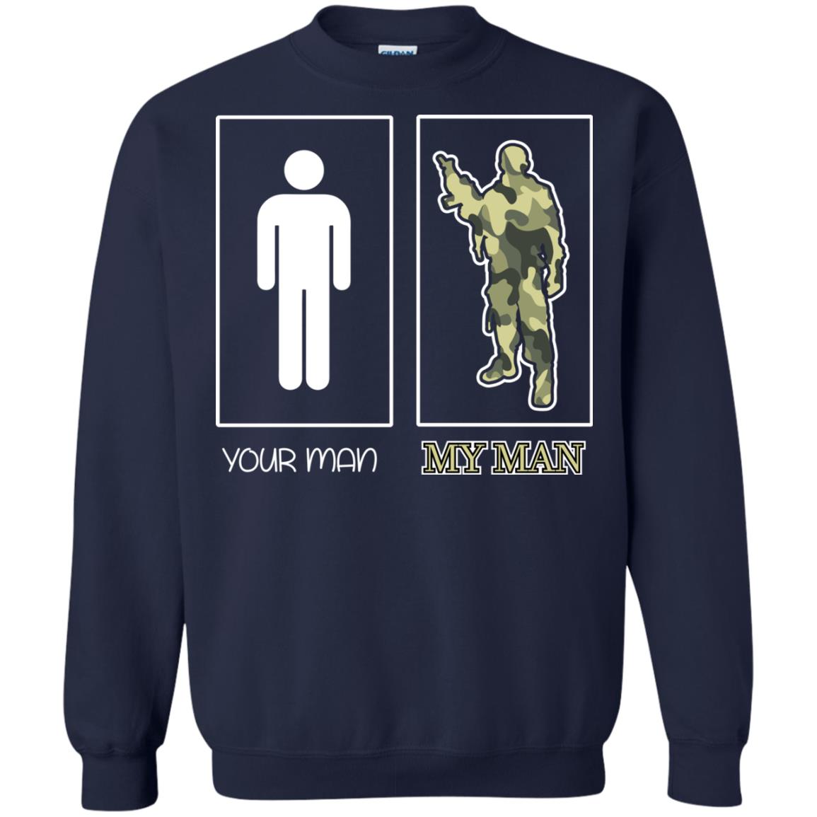 Your Man My Man Military Shirt Navy