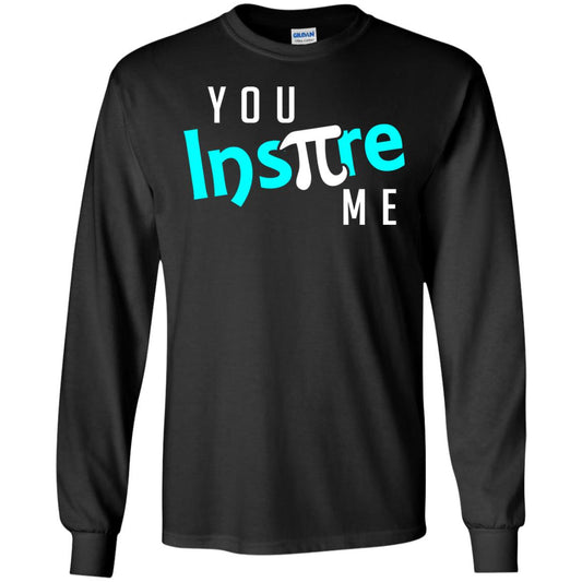 You Inspire Me Cool Pi Shirt For Pi Day Black