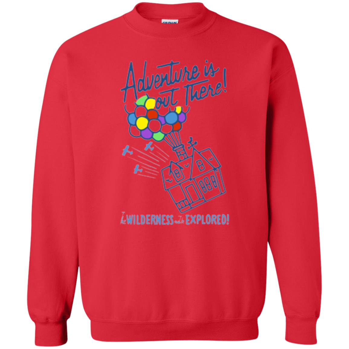 Adventure Is Out There T-shirt Red