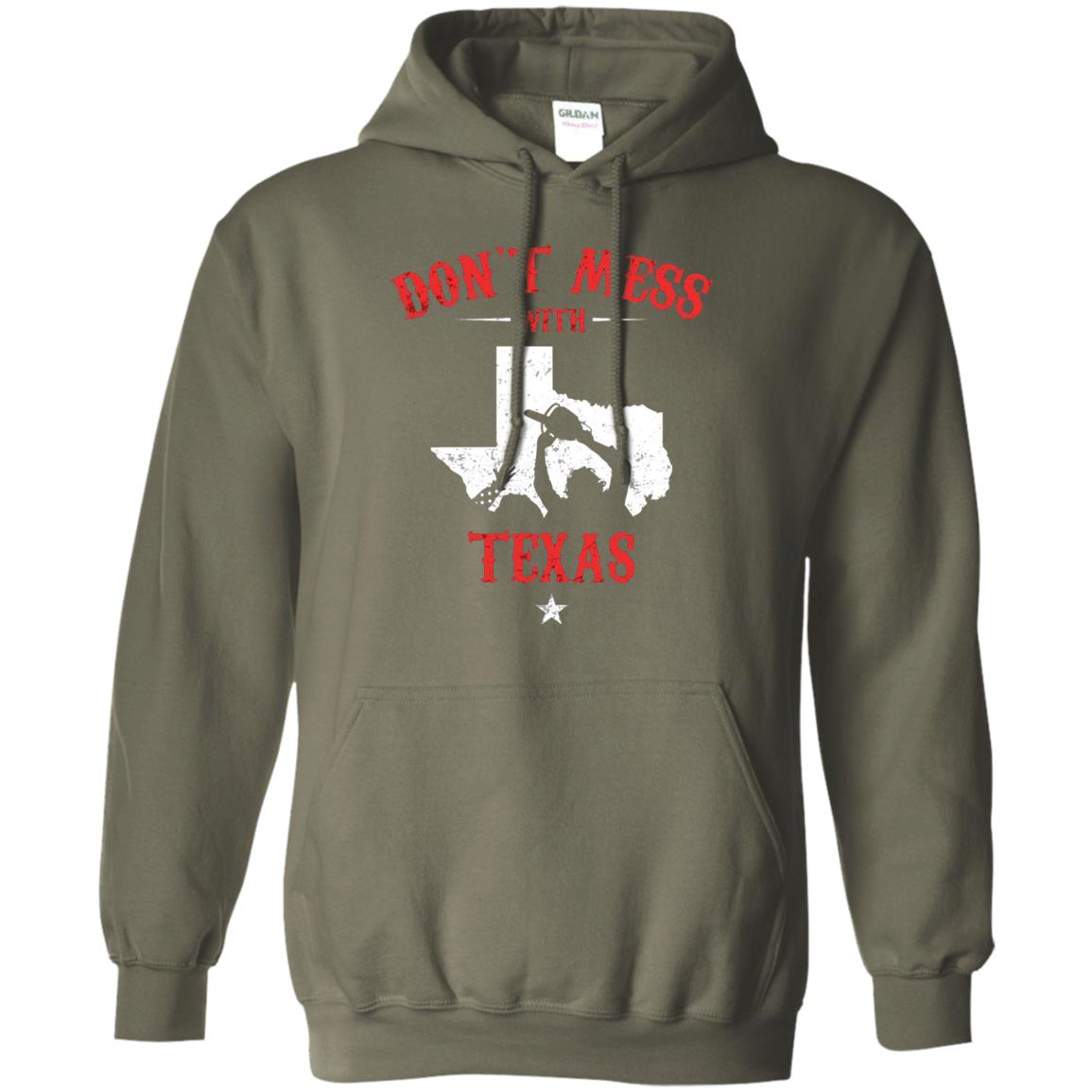 Don_t Mess With Texas Chainsaw T-shirt Military Green