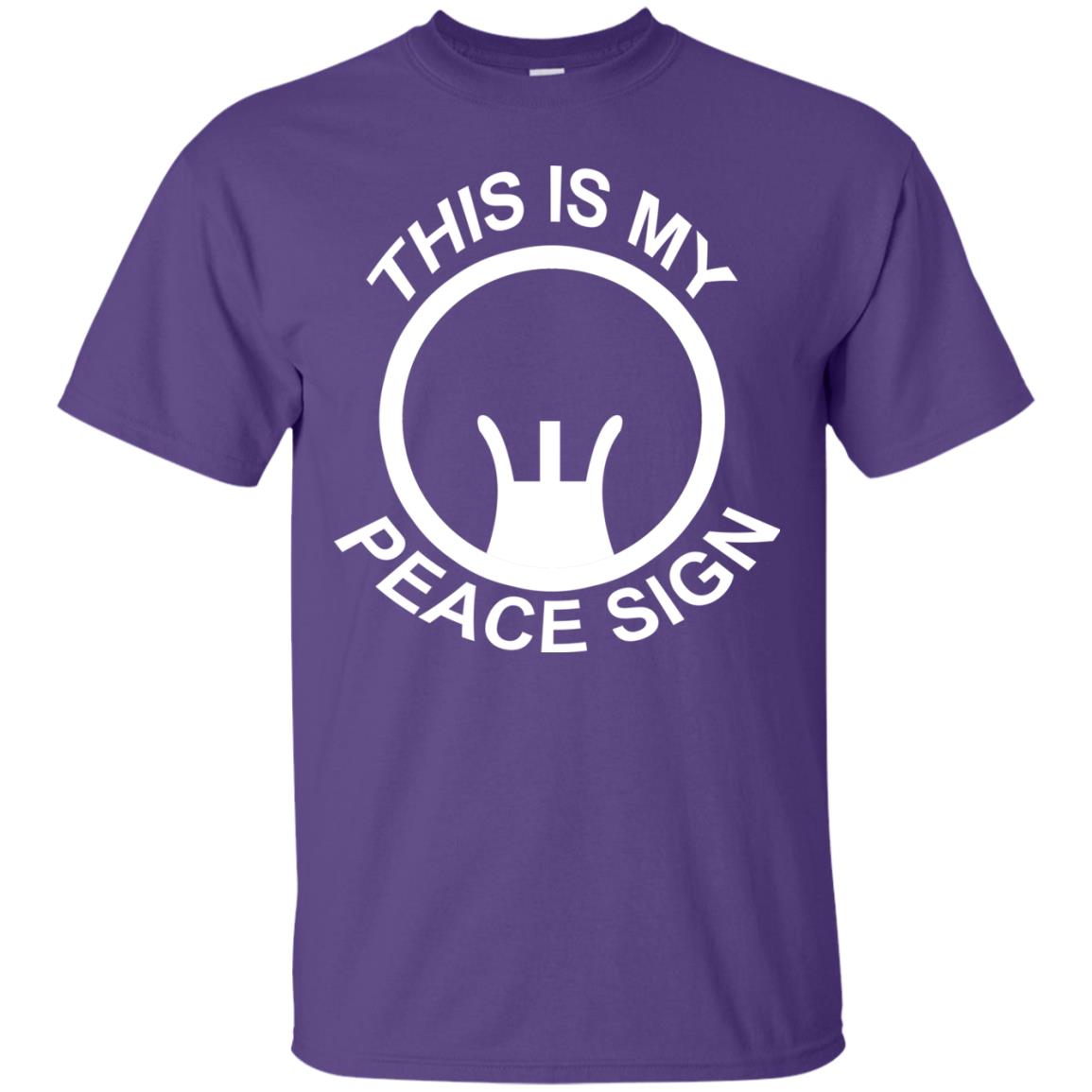 This Is My Peace Sign Shirt Purple