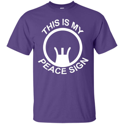 This Is My Peace Sign Shirt Purple