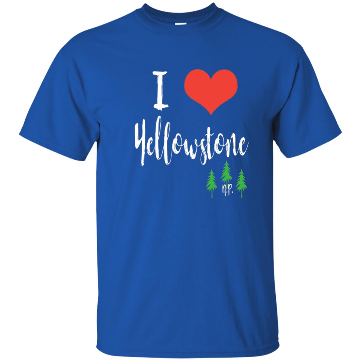 I Love Yellowstone National Park T-shirt Royal