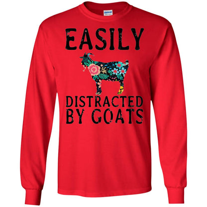 Easily Distracted By Goats Shirt Red
