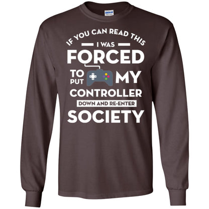 Gamer T-shirt If You Can Read This Dark Chocolate