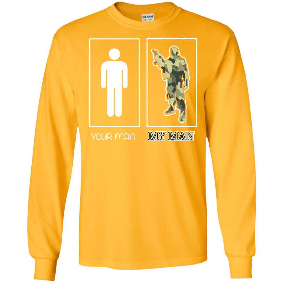 Your Man My Man Military Shirt Gold