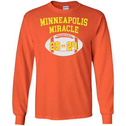 Football Lover T-shirt Minneapolis Miracle Orange