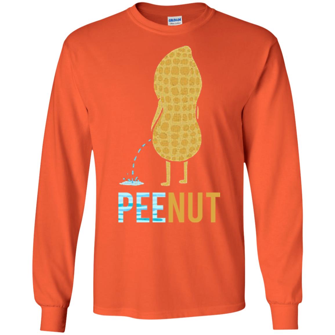 Funny Peenut Gift Shirt For Cool Boys Orange