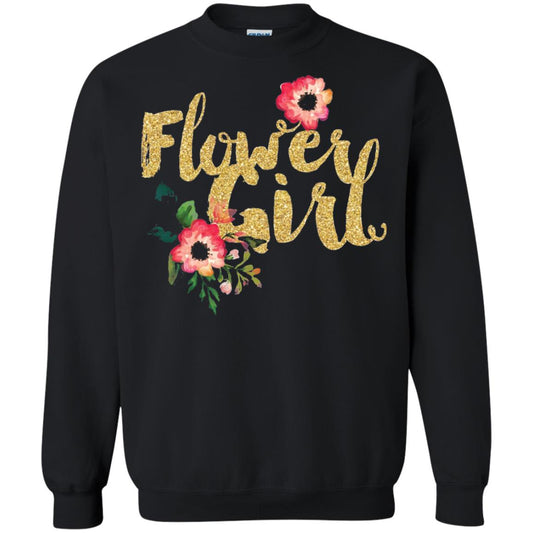 Flower Girl Bridesmaid Wedding Reception T-shirt Black