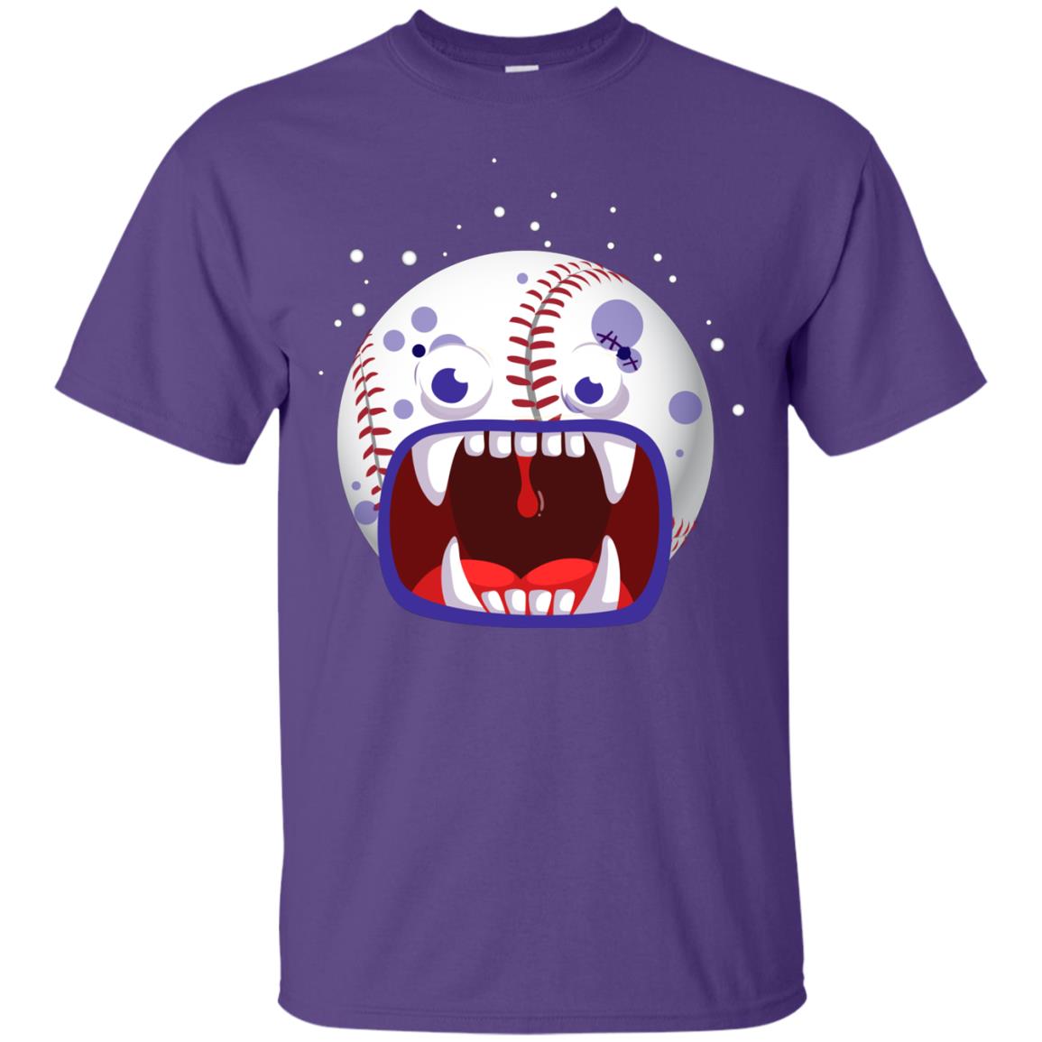 Baseball Halloween Shirt Purple