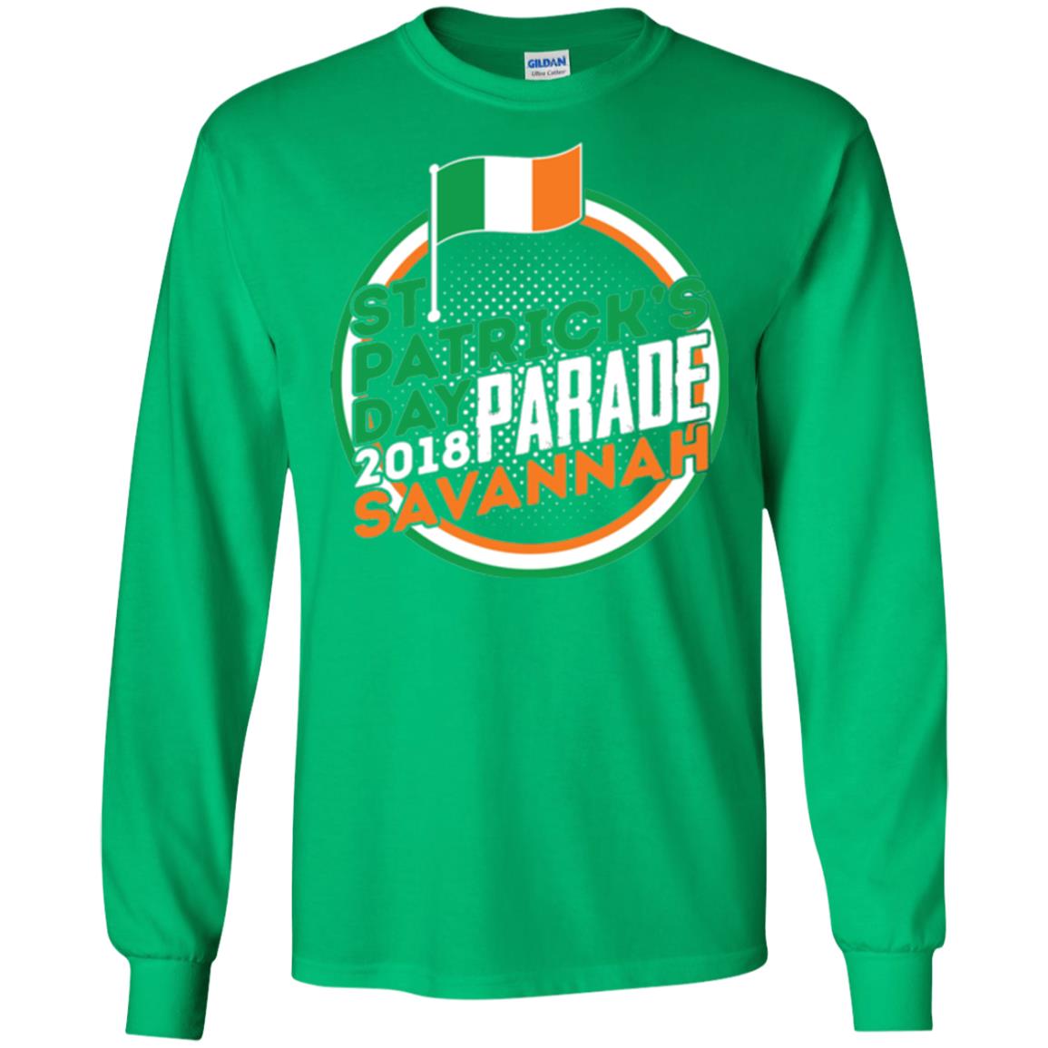 Parade Savannah 2018 Ireland Flag St. Patrick_s Day T-shirt Irish Green