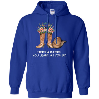 Life_s A Dance You Learn As You Go Dancing Shirt Royal