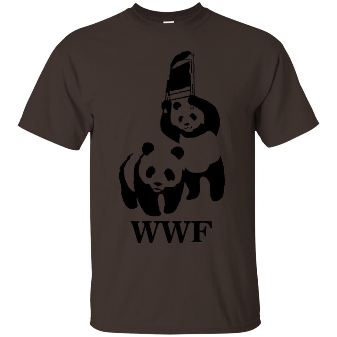 World Wildlife Fund Funny Panda Shirt Dark Chocolate