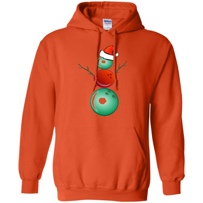 Funny Christmas Shirts Bowling Snowman Orange