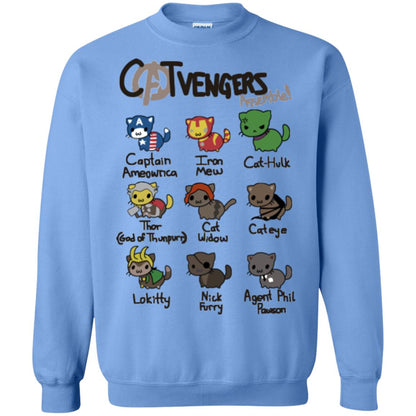 Catvengers Cat Lover Shirt Carolina Blue