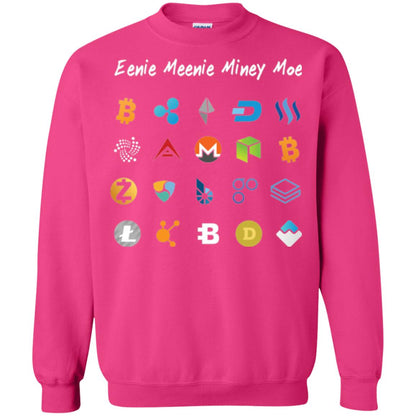 Bitcoin Litecoin Ethereum Eenie Meenie Miney Moe T-shirt Heliconia