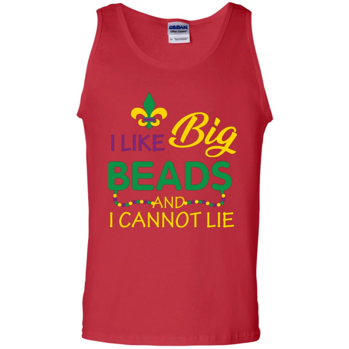 Mardi Gras T-shirt I Like Big Beads And I Cannot Lie Red
