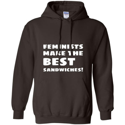 Feminists Make The Best Sandwiches Conversation T-shirt Dark Chocolate