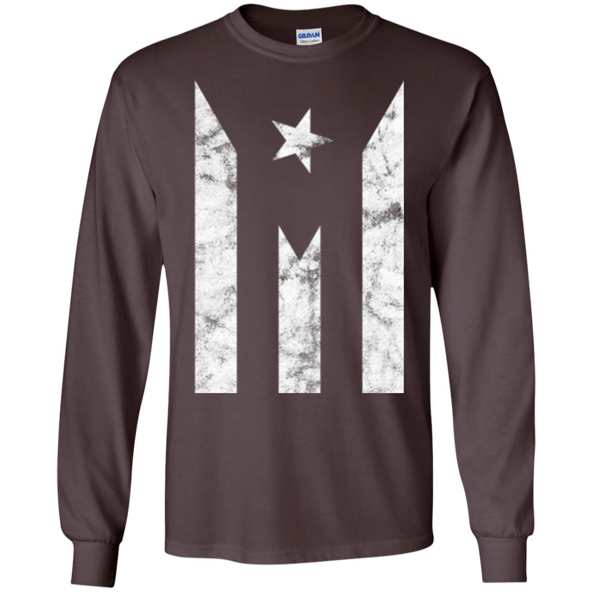 Boricua T-shirt Puerto Rico Black Flag T-shirt Dark Chocolate