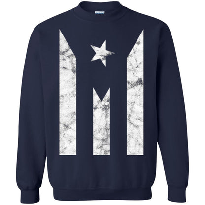 Boricua T-shirt Puerto Rico Black Flag T-shirt Navy