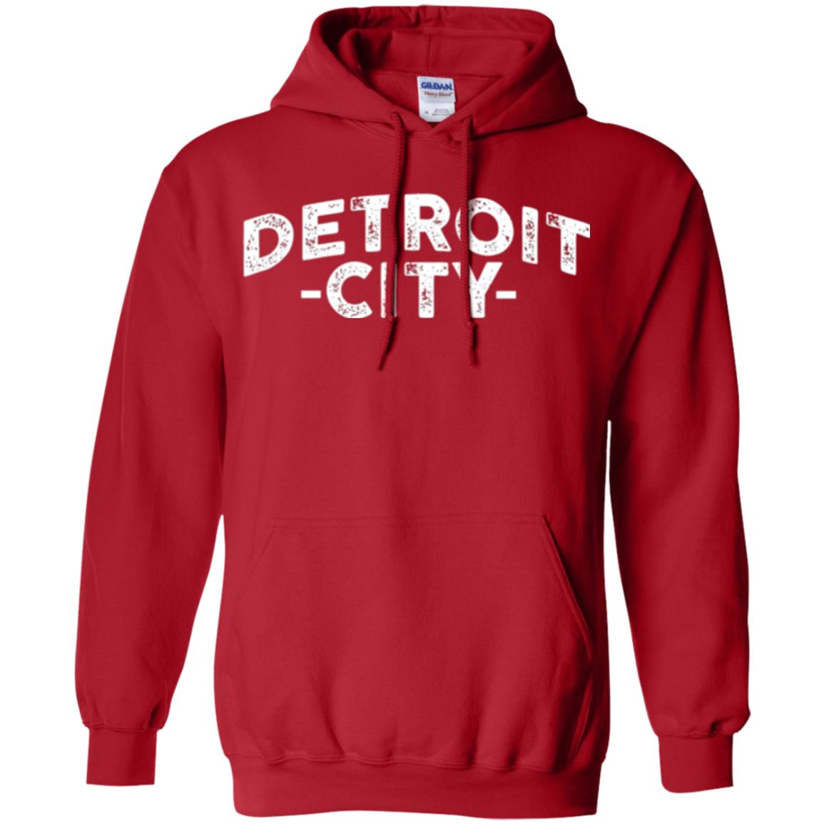 Detroit Michigan T-shirt Red