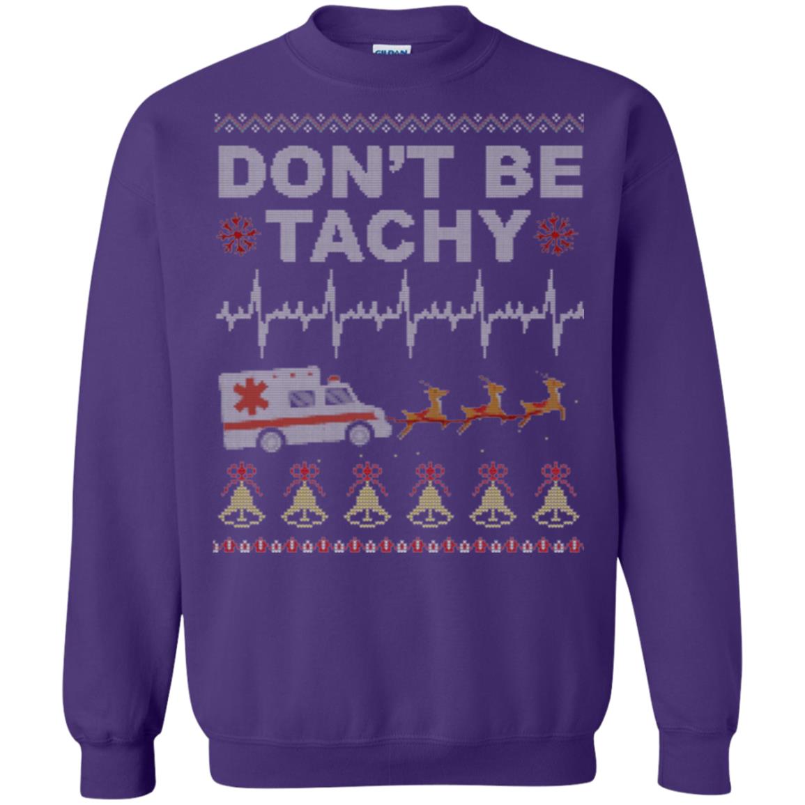 Nurse T-shirt Don_t Be Tachy Purple