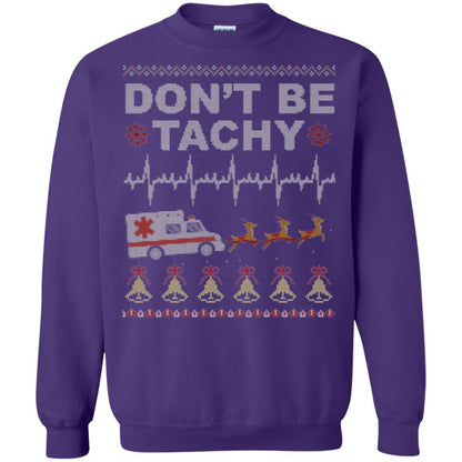 Nurse T-shirt Don_t Be Tachy Purple