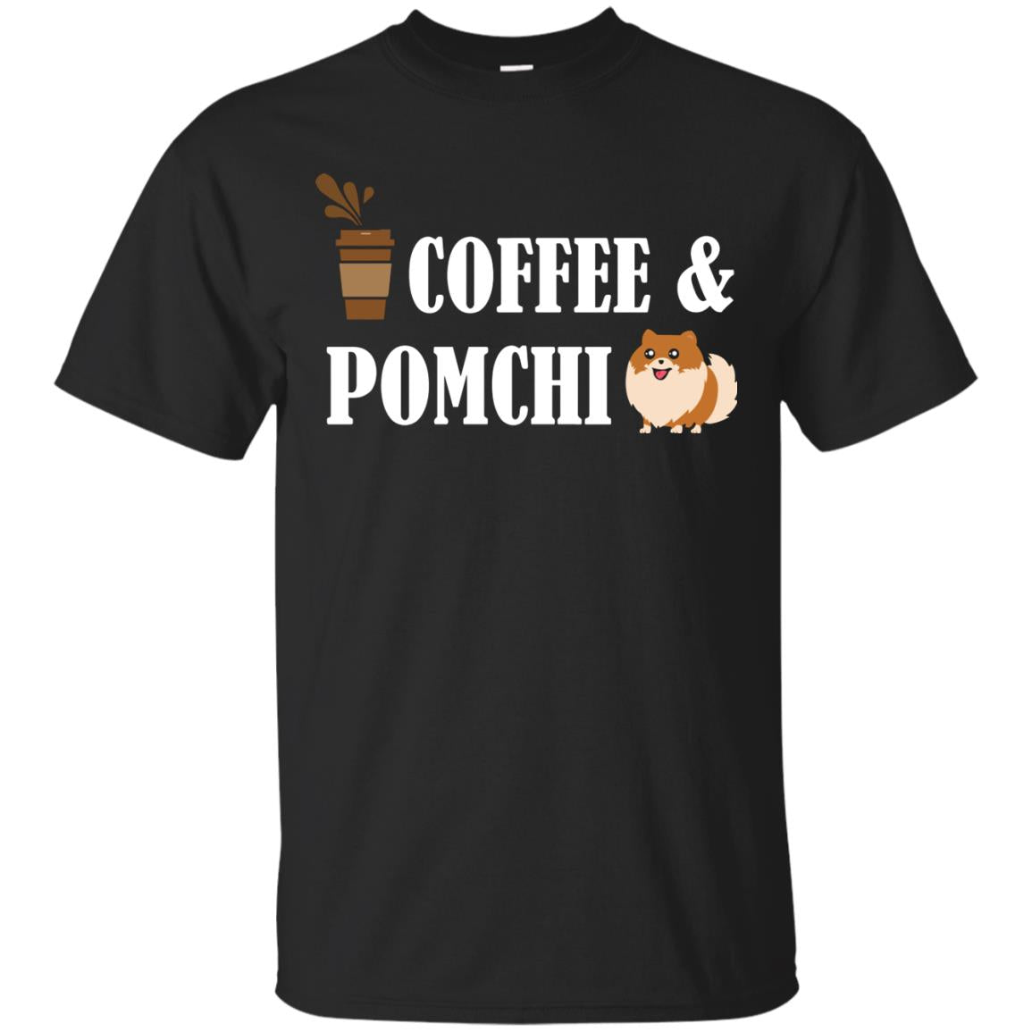 Coffee And Pomchi Lover Shirt Black