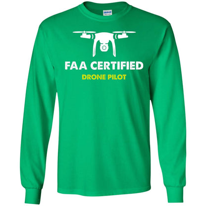 Faa Certified Drone Pilot T-shirt Irish Green