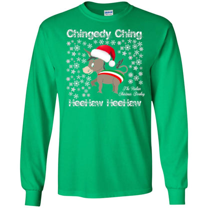 Christmas T-shirt The Italian Christmas Donkey Irish Green