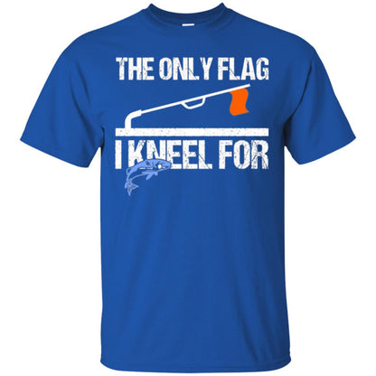 Fishing Lovers T-shirt The Only Flag I Kneel For Royal