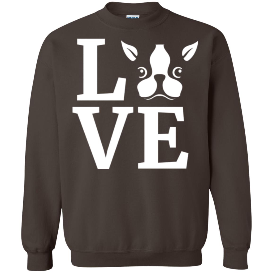 Dog Lovers T-shirt I Love My Boston Terrier Dark Chocolate