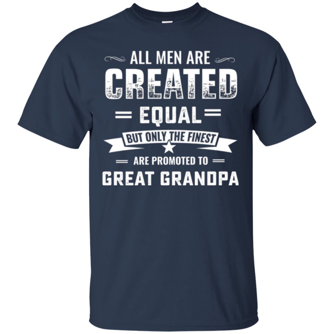 Papa T-shirt All Men Are Created Equal Navy