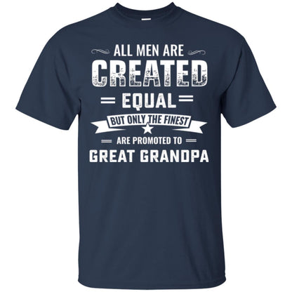 Papa T-shirt All Men Are Created Equal Navy