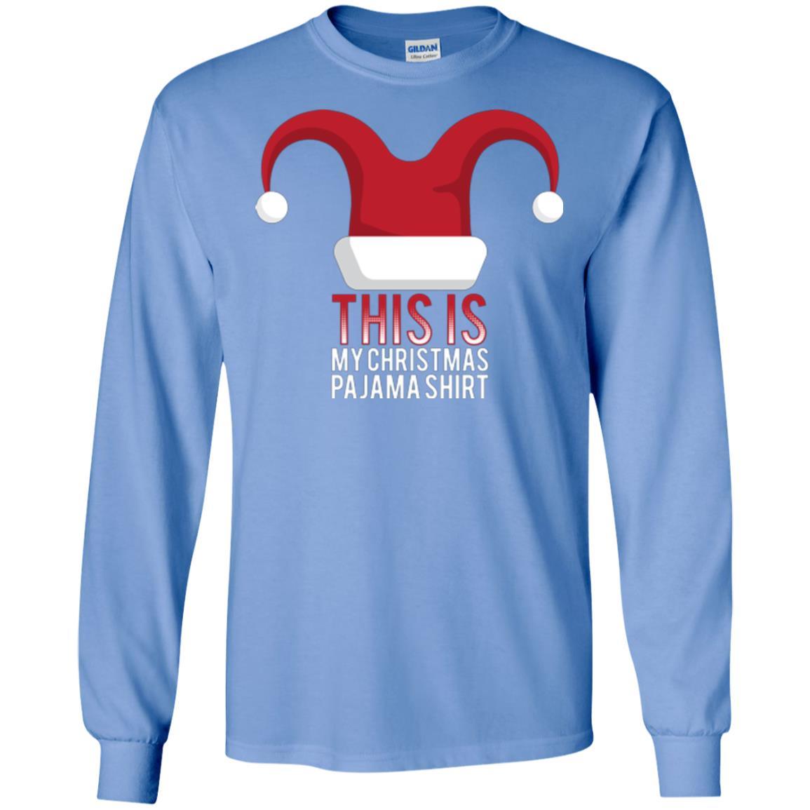Christmas T-shirt This Is My Christmas Pajama Shirt Carolina Blue